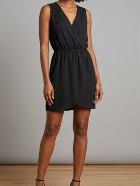 Pins & Needles Black Faux Wrap Mini Dress